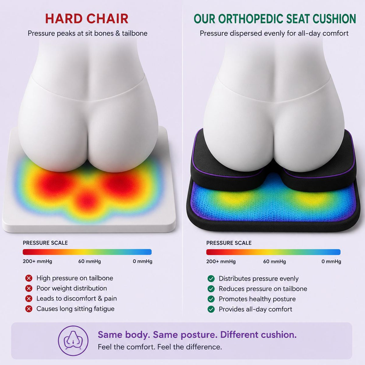 ErgoSeat™ — Premium Orthopedic Seat Cushion