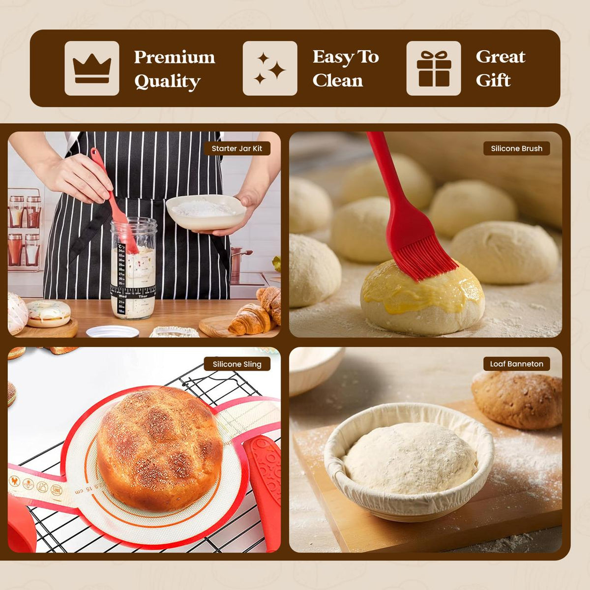 The Ultimate 15-Piece Sourdough Starter Kit
