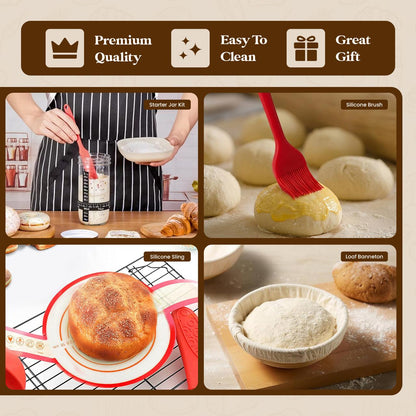 The Ultimate 15-Piece Sourdough Starter Kit