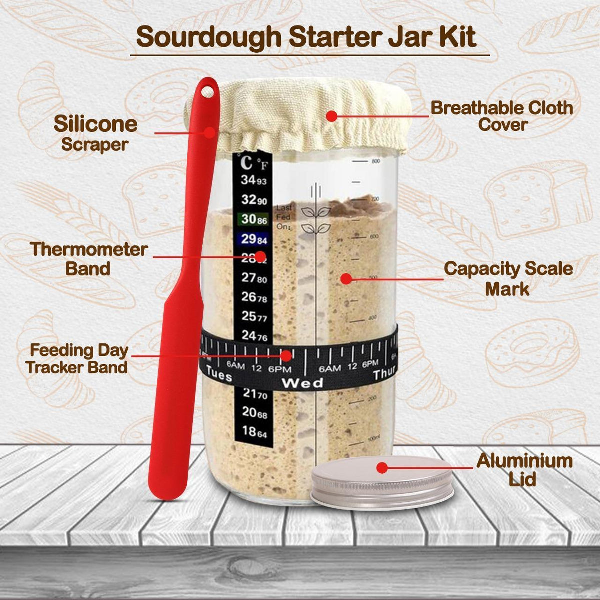 The Ultimate 15-Piece Sourdough Starter Kit